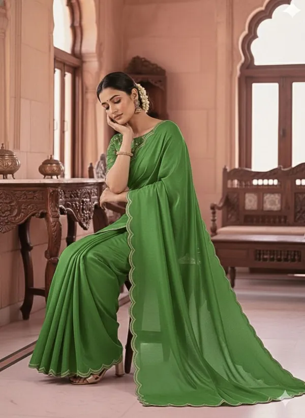 Green_Star_Georgette_Embroidered_Saree_For_Women