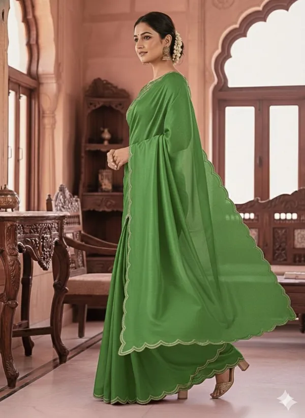 Green_Star_Georgette_Embroidered_Saree_For_Women