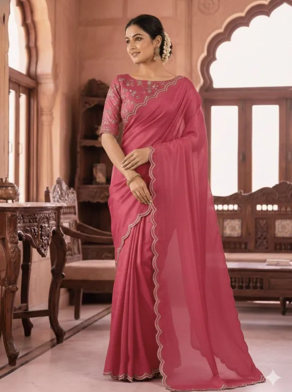 Pink_Star_Georgette_Woven_Embroidered_Saree_For_Women