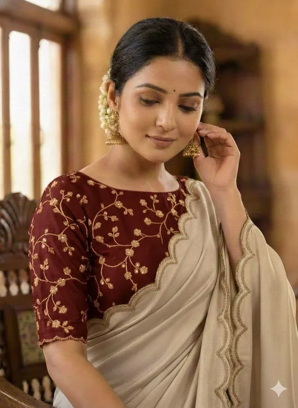 Grey_Star_Georgette_Saree_For_Women