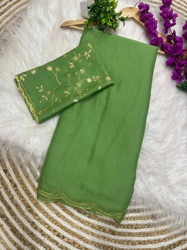 Green_Star_Georgette_Floral_Print_Saree_For_Women