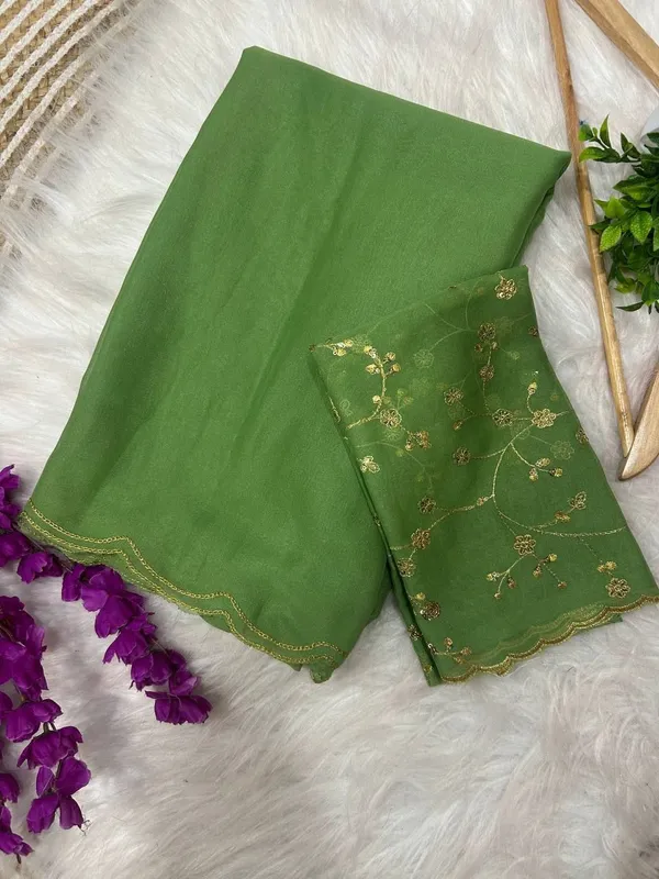 Green_Star_Georgette_Floral_Print_Saree_For_Women