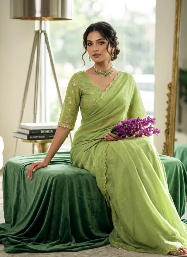 Green_Star_Georgette_Embroidered_Saree_For_Women
