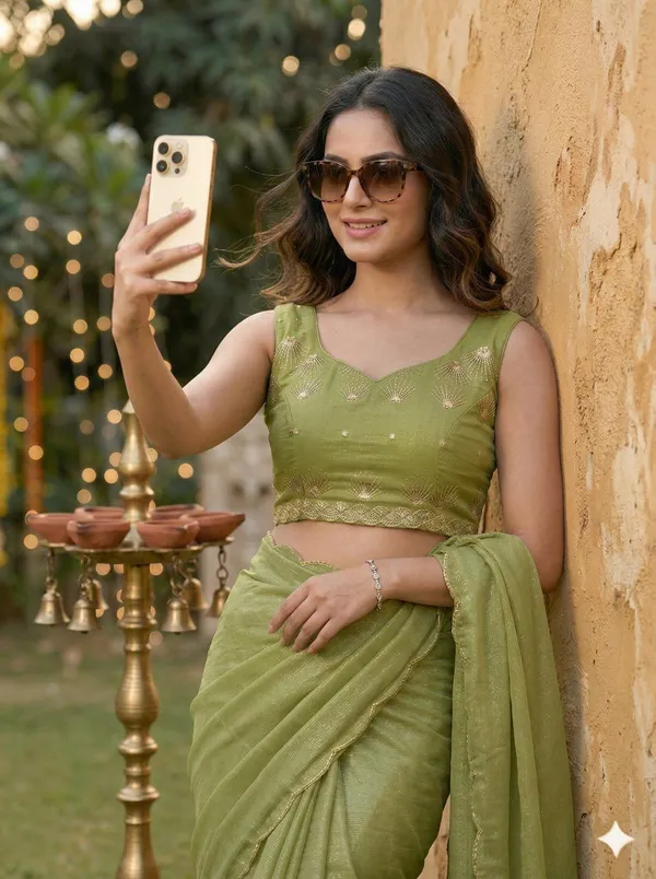 Green_Star_Georgette_Embroidered_Saree_For_Women