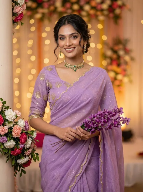 Purple_Star_Georgette_Embroidered_Saree_For_Women