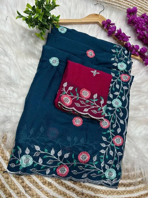 Blue_Star_Georgette_Embroidered_Saree_For_Women