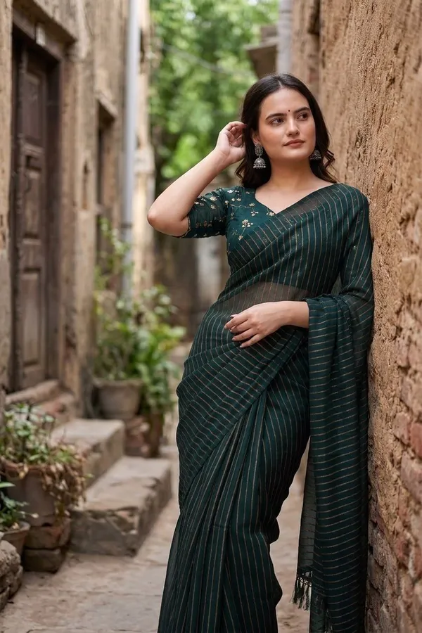 Green_Star_Georgette_Embroidered_Saree_For_Women