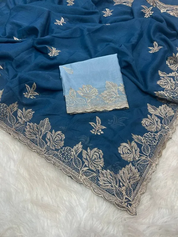 Blue_Star_Georgette_Embroidered_Saree_For_Women