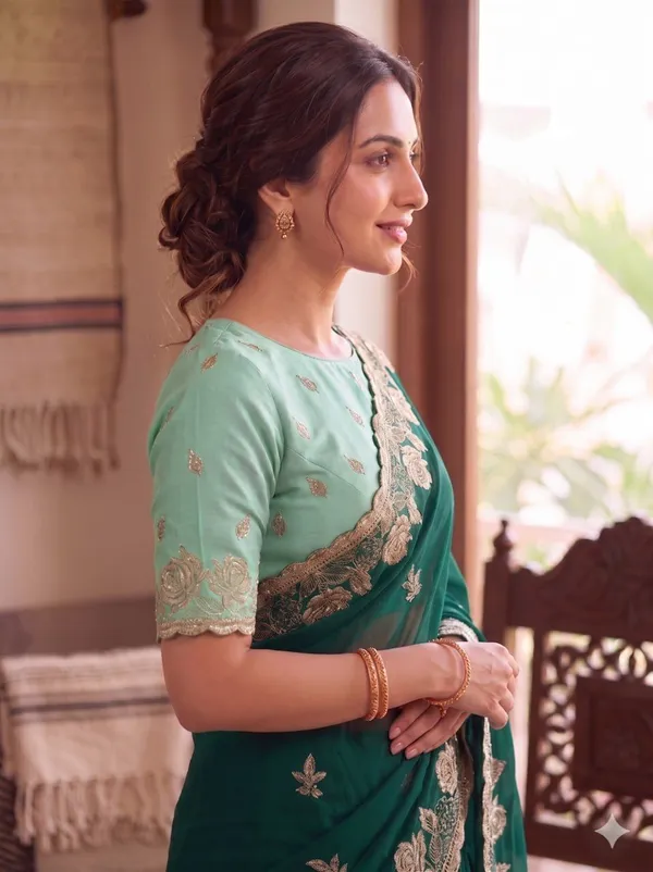 Green_Star_Georgette_Embroidered_Saree_For_Women