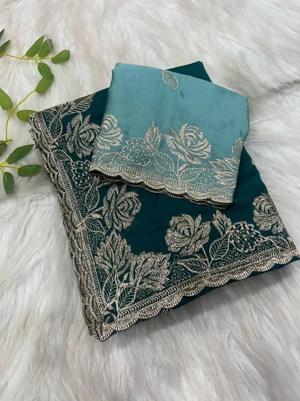 Green_Star_Georgette_Embroidered_Saree_For_Women