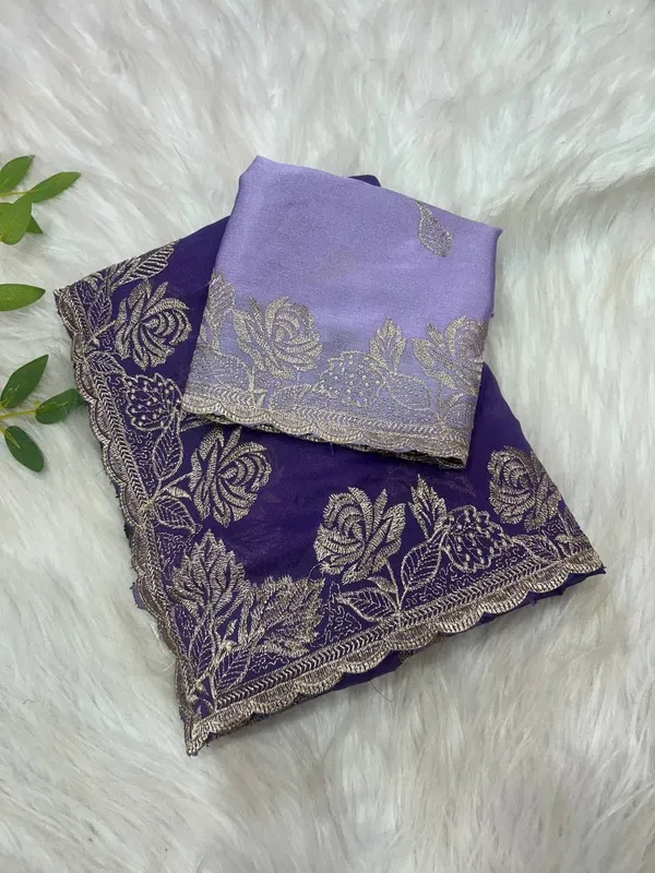 Purple_Star_Georgette_Saree_For_Women