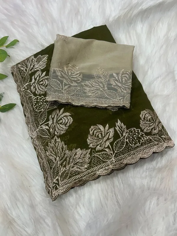 Light_Green_Star_Georgette_Embroidered_Saree_For_Women