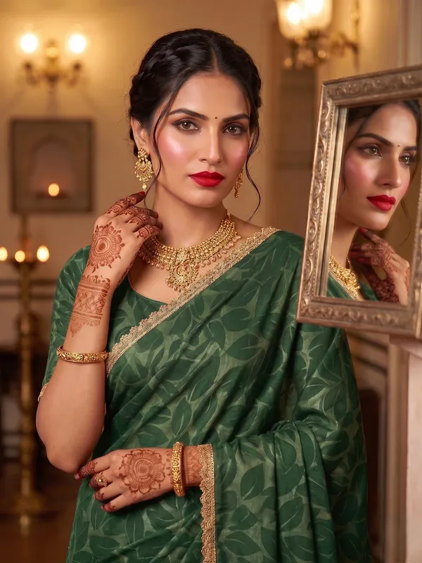 Green_Star_Georgette_Embroidered_Woven_Saree_For_Women