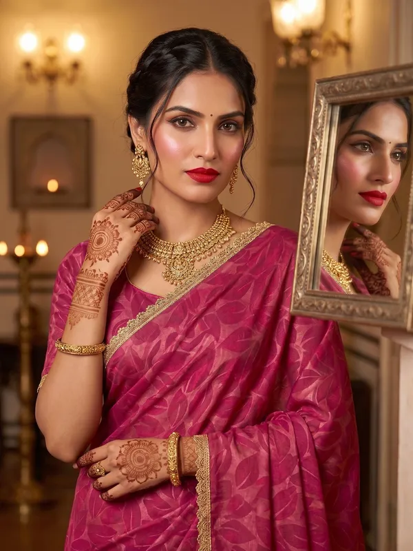 Pink_Star_Georgette_Embroidered_Woven_Saree_For_Women