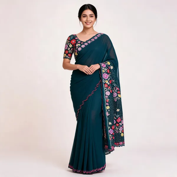 Blue_Star_Georgette_Embroidered_Saree_For_Women