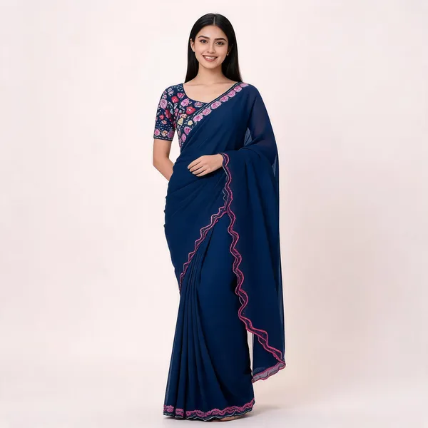 Blue_Star_Georgette_Embroidered_Saree_For_Women