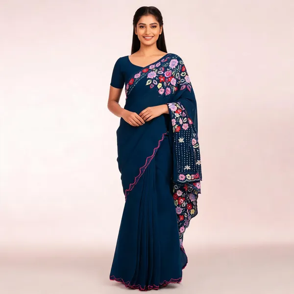 Blue_Star_Georgette_Embroidered_Saree_For_Women