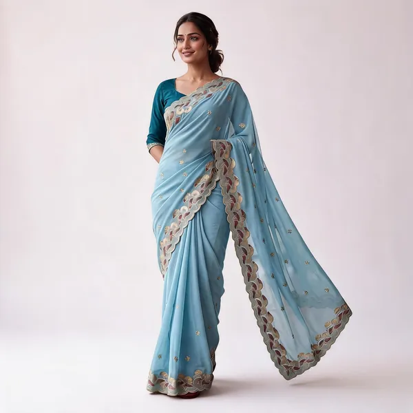 Blue_Star_Georgette_Embroidered_Saree_For_Women