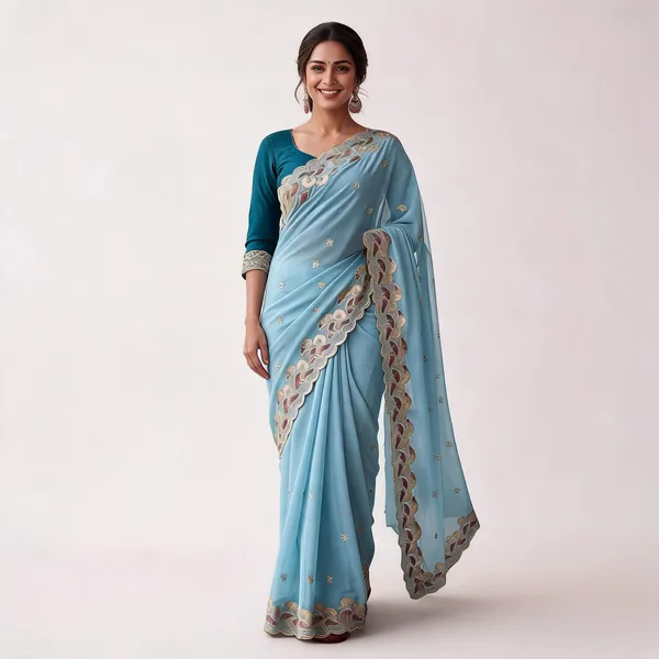 Blue_Star_Georgette_Embroidered_Saree_For_Women