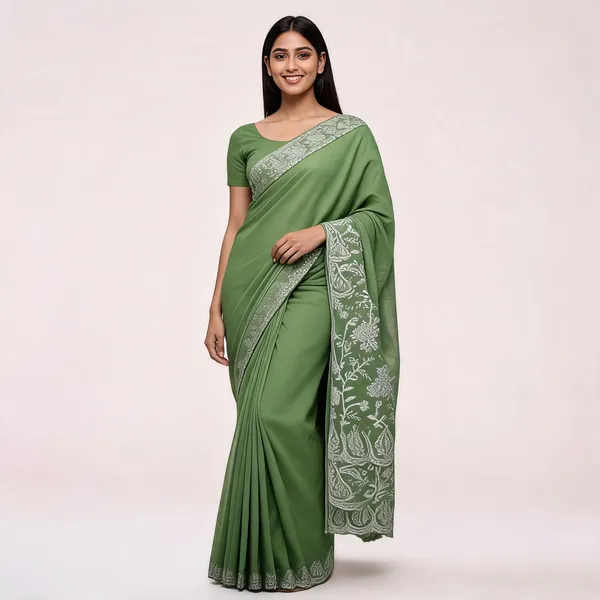 Green_Star_Georgette_Embroidered_Saree_For_Women