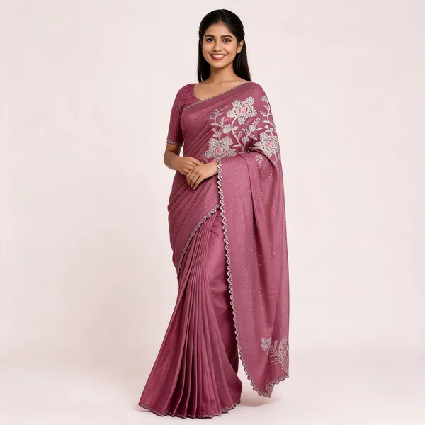 Pink_Star_Georgette_Embroidered_Embellished_Saree_For_Women
