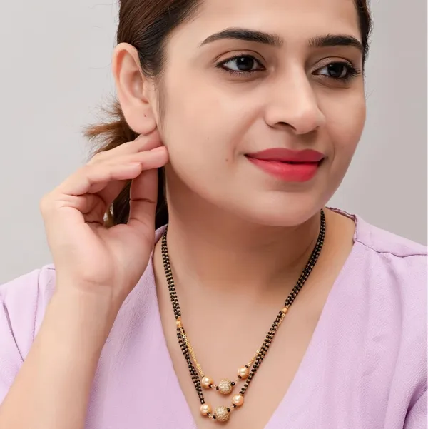 Black_Beaded_Gold_Toned_Double_Layer_Pearl_Pendant_Mangalsutra_For_Women