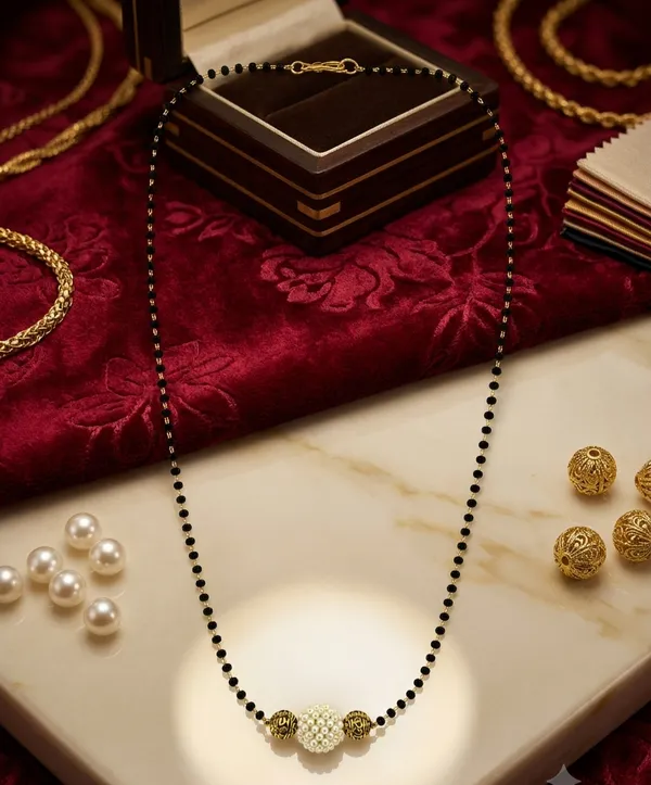 Black_Beaded_Gold_Toned_Pearl_Embellished_Pendant_Mangalsutra_For_Women