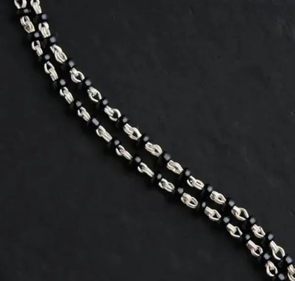 Black_Beaded_Silver_Toned_Double_Strand_Mangalsutra_Bracelet_For_Women_Pack_of_1