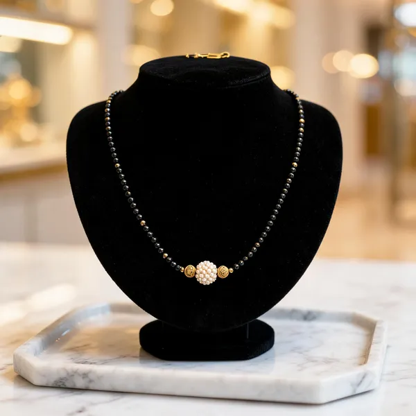Black_Beaded_Gold_Toned_Pearl_Embellished_Pendant_Mangalsutra_For_Women