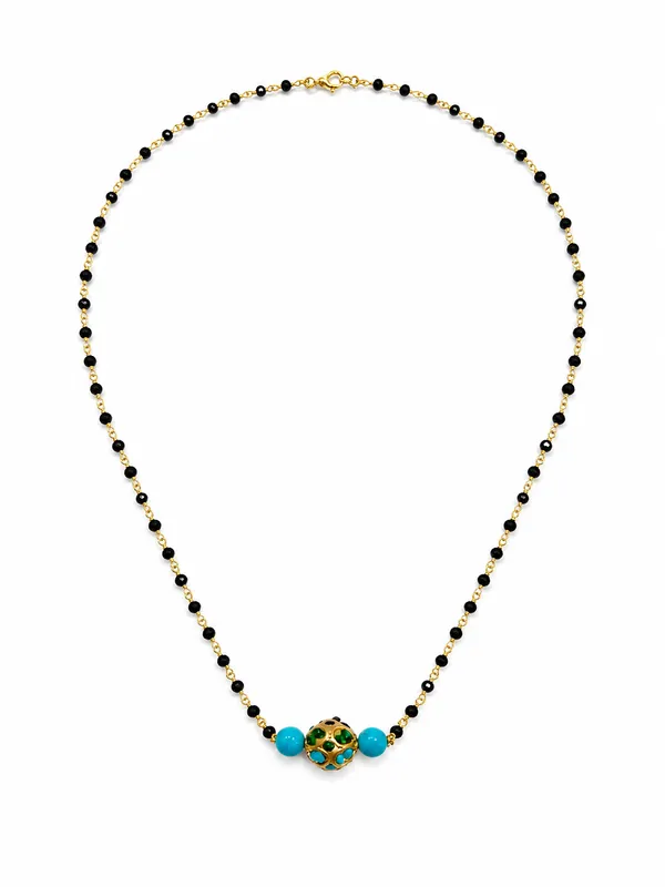 Black_Alloy_Beaded_Turquoise_Floral_Pendant_Mangalsutra_For_Women