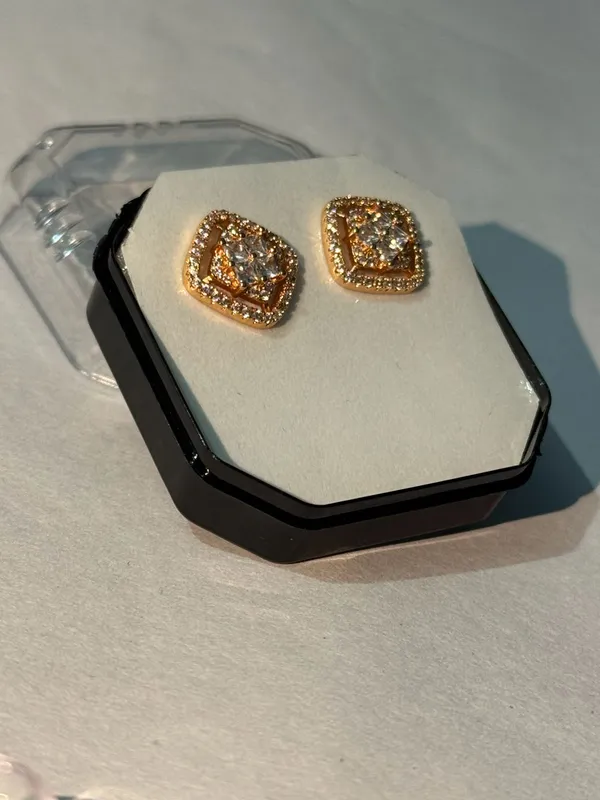 Gold_Plated_Cushion_Cut_Crystal_Stud_Earrings_For_Women