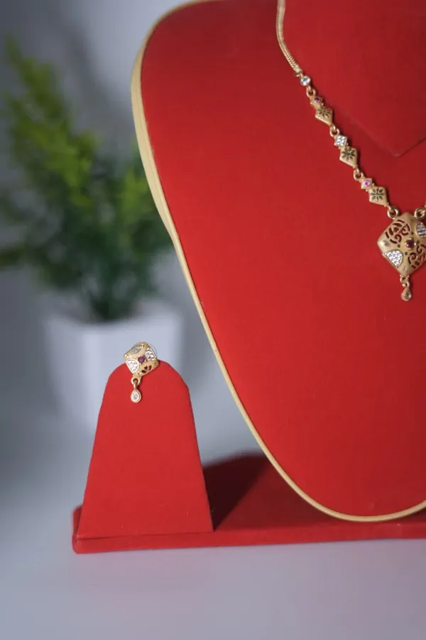 Gold_Tone_American_Diamond_Necklace_Set_With_Matching_Earrings