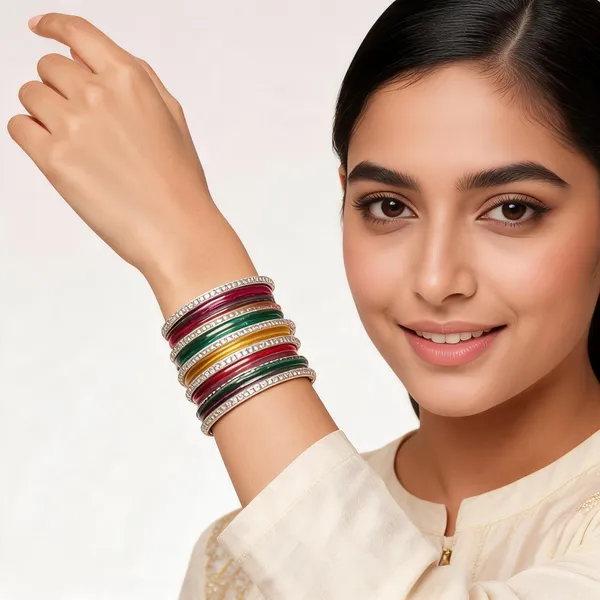 Multicolor_Embellished_Bangle_Set_For_Women