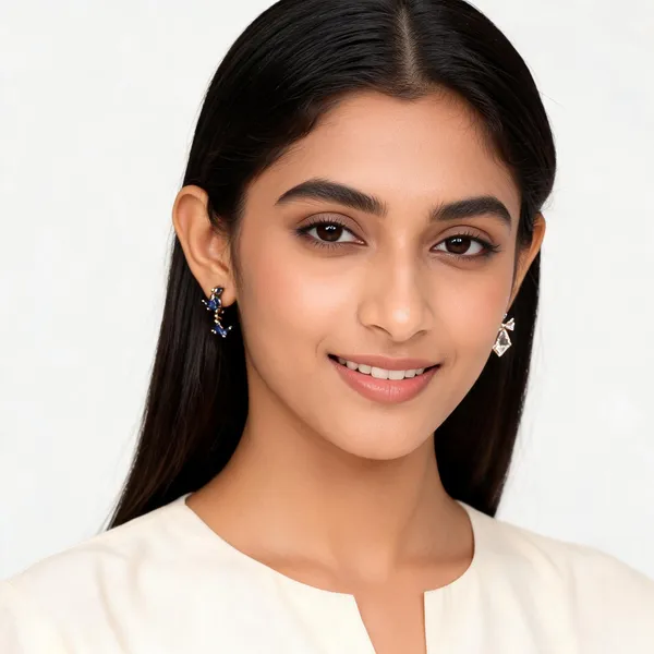 Crystal_Stud_Earrings_Set_With_Blue_And_Clear_Stones