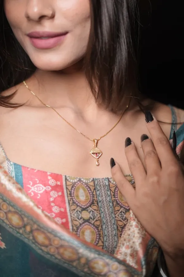 Gold_Tone_Geometric_Drop_Earrings_For_Women