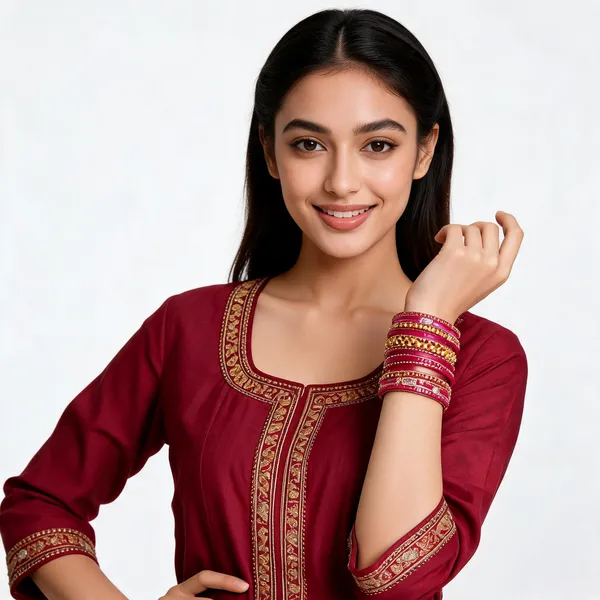 Pink_Gold_Embellished_Bangle_Set_For_Women