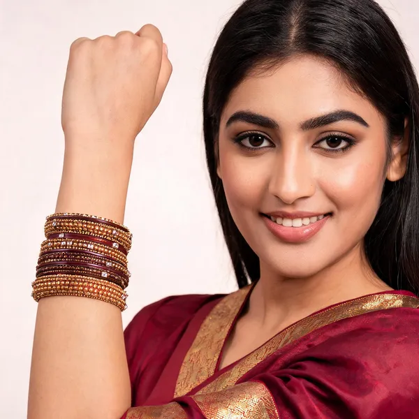 Brown_Golden_Studded_Bangle_Set_In_Decorative_Box