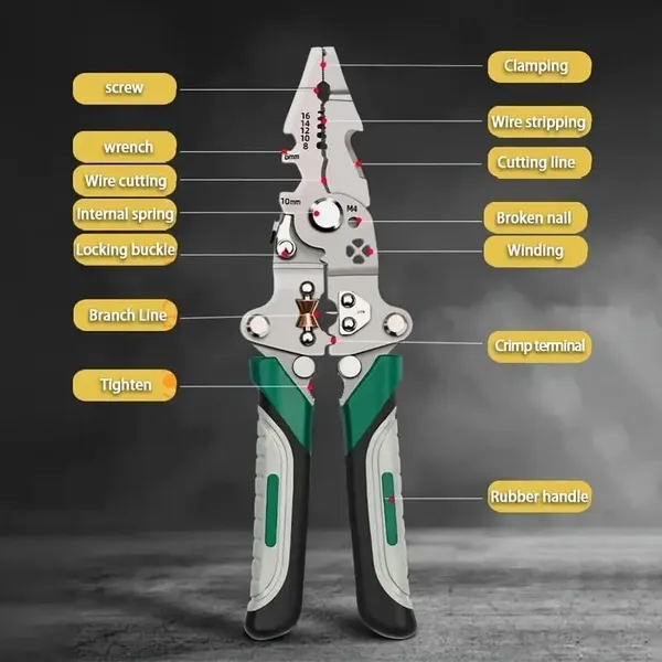 All_in_1_Multifunction_Stainless_Steel_Wire_Stripper/Wire_Crimping_Tool,_Wire_Cutter,Cable_Stripper,_Wiring_Tools