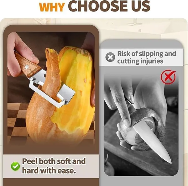 3_in_1_Vegetable_Peeler_Stainless_Steel_with_Wooden_Handle_&_Bottle_Opener_(BUY_1_GET_1_FREE)