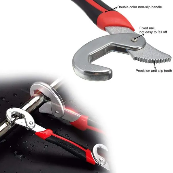 2_Pcs_All-in-One_Auto_Adjustable_Snap_N_Grip_Wrench_Spanner_Set