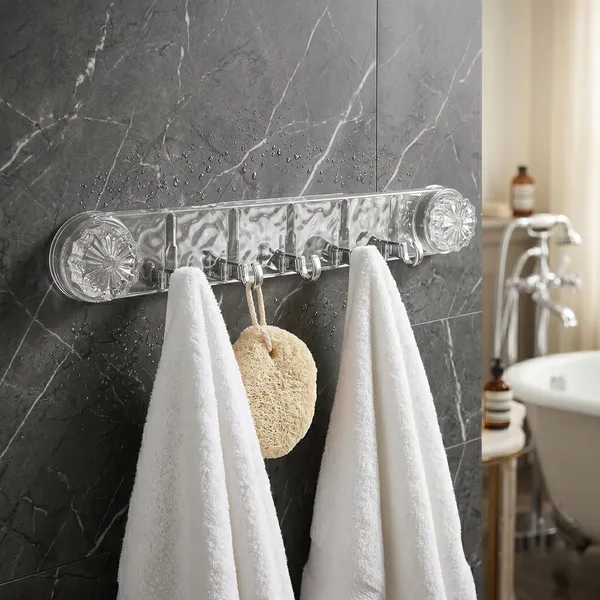 Crystal_Design_Suction_Cup_Wall_Hook_Rack_–_5_Hook_Transparent_Vacuum_Suction_Hanger_|_No_Drill_Multipurpose_Wall_Hooks_Organizer_for_Bathroom,_Kitchen,_Towel,_Keys_&_Accessories