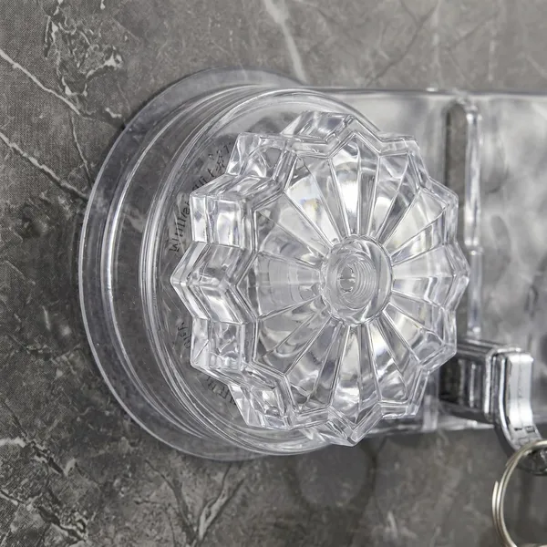Crystal_Design_Suction_Cup_Wall_Hook_Rack_–_5_Hook_Transparent_Vacuum_Suction_Hanger_|_No_Drill_Multipurpose_Wall_Hooks_Organizer_for_Bathroom,_Kitchen,_Towel,_Keys_&_Accessories