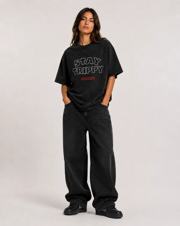 Black_Cotton_French_Terry_Oversized_Graphic_T-Shirt_For_Unisex