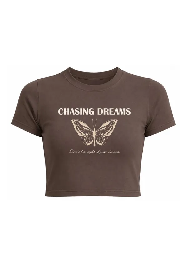 Brown_Cotton_Graphic_Crop_Fit_T-Shirt_For_Women