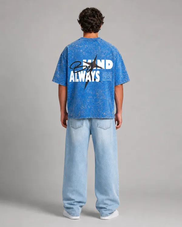 TRIPPIN_Benevolent_Oversized_T-Shirt_–_Blue_Acid_Wash_|_Unisex