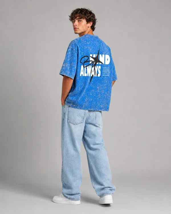 TRIPPIN_Benevolent_Oversized_T-Shirt_–_Blue_Acid_Wash_|_Unisex