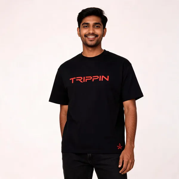 Black_Cotton_French_Terry_Regular_Fit_Graphic_T-Shirt_For_Men
