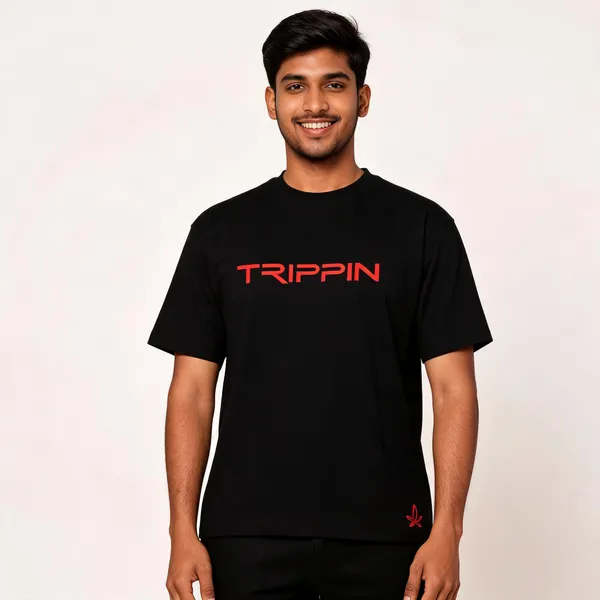 Black_Cotton_French_Terry_Regular_Fit_Graphic_T-Shirt_For_Men