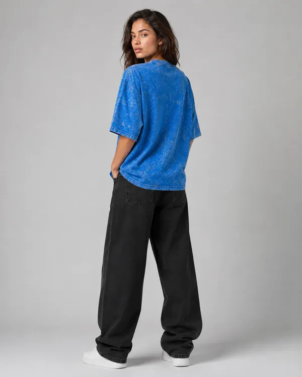 TRIPPIN_Acid_Wash_Oversized_T-Shirt_–_Blue_|_Unisex