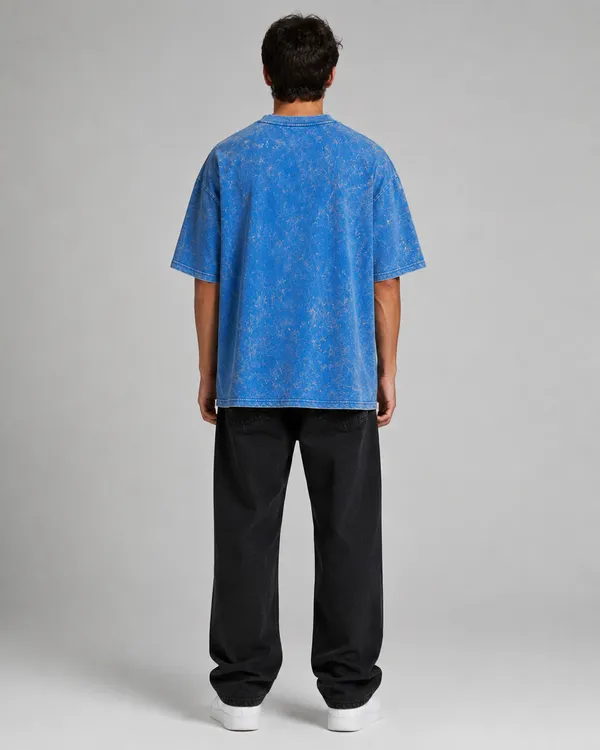 TRIPPIN_Acid_Wash_Oversized_T-Shirt_–_Blue_|_Unisex